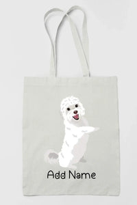 Personalized Maltese Love Zippered Tote Bag-Accessories-Accessories, Bags, Dog Mom Gifts, Maltese, Personalized-3