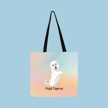 Load image into Gallery viewer, Personalized Maltese Small Tote Bag-Accessories-Accessories, Bags, Dog Mom Gifts, Maltese, Personalized-Small Tote Bag-Your Design-One Size-2