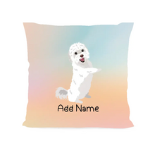 Load image into Gallery viewer, Personalized Maltese Soft Plush Pillowcase-Home Decor-Christmas, Dog Dad Gifts, Dog Mom Gifts, Home Decor, Maltese, Personalized, Pillows-Soft Plush Pillowcase-As Selected-12&quot;x12&quot;-2