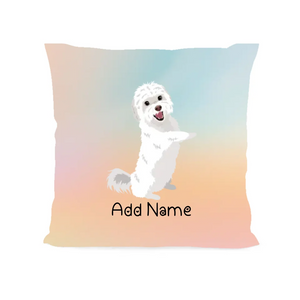 Personalized Maltese Soft Plush Pillowcase-Home Decor-Christmas, Dog Dad Gifts, Dog Mom Gifts, Home Decor, Maltese, Personalized, Pillows-Soft Plush Pillowcase-As Selected-12"x12"-2