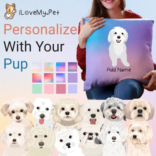 Personalized Maltese Soft Plush Pillowcase-Home Decor-Christmas, Dog Dad Gifts, Dog Mom Gifts, Home Decor, Maltese, Personalized, Pillows-Soft Plush Pillowcase-As Selected-12