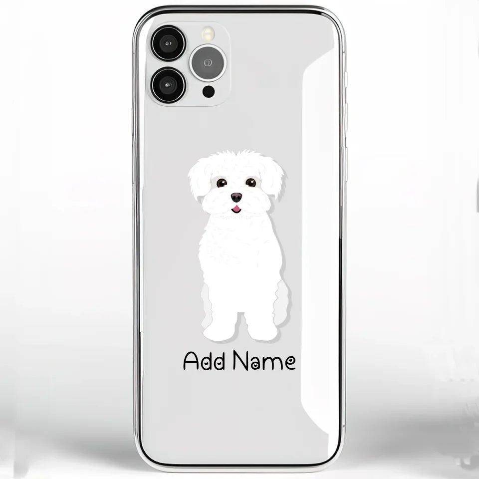 Personalized Maltese Soft Shell Phone Cover-Cell Phone Accessories-Accessories, Dog Mom Gifts, Maltese, Personalized, Phone Case-Phone Cover-Transparent TPU-One Size-2