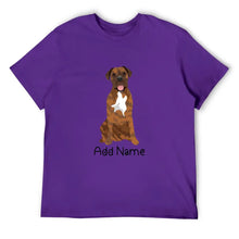 Load image into Gallery viewer, Personalized Mastiff Dad Cotton T Shirt-Apparel-Apparel, Dog Dad Gifts, English Mastiff, Personalized, Shirt, T Shirt-Men&#39;s Cotton T Shirt-Purple-Medium-18