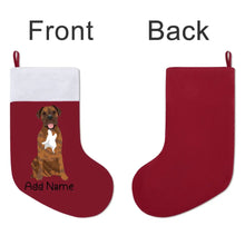 Load image into Gallery viewer, Personalized Mastiff Large Christmas Stocking-Christmas Ornament-Christmas, English Mastiff, Home Decor, Personalized-Large Christmas Stocking-Christmas Red-One Size-3