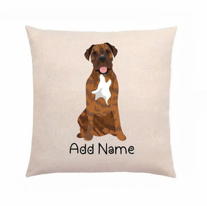 Personalized Mastiff Linen Pillowcase-Home Decor-Dog Dad Gifts, Dog Mom Gifts, English Mastiff, Home Decor, Personalized, Pillows-Linen Pillow Case-Cotton-Linen-12"x12"-2