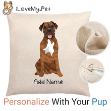 Load image into Gallery viewer, Personalized Mastiff Linen Pillowcase-Home Decor-Dog Dad Gifts, Dog Mom Gifts, English Mastiff, Home Decor, Personalized, Pillows-1