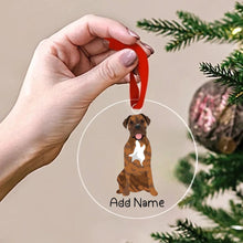 Load image into Gallery viewer, Personalized Mastiff Love Christmas Tree Ornaments-Christmas Ornament-Bullmastiff, Christmas, English Mastiff, Personalized-Christmas Tree Ornaments-Transparent-3.5&quot; or 8.9 cm-2