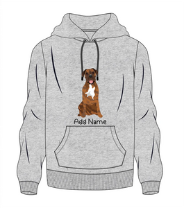 Personalized Mastiff Love Men's Warm Hoodie Sweatshirt-Apparel-Apparel, Bullmastiff, Dog Dad Gifts, English Mastiff, Hoodie, Personalized, Sweatshirt-Men's Warm Hoodie Sweatshirt-Gray-S-10