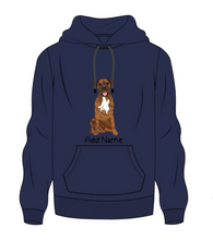 Load image into Gallery viewer, Personalized Mastiff Love Men&#39;s Warm Hoodie Sweatshirt-Apparel-Apparel, Bullmastiff, Dog Dad Gifts, English Mastiff, Hoodie, Personalized, Sweatshirt-Men&#39;s Warm Hoodie Sweatshirt-Navy Blue-S-2