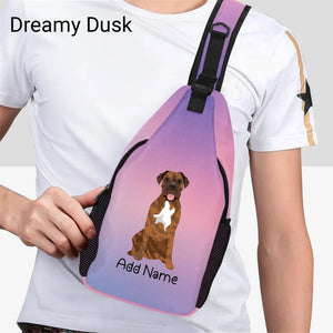 Personalized Mastiff Love Unisex Sling Bag Backpack-Accessories-Bullmastiff, English Mastiff-Unisex Sling Bag Backpack-Dreamy Dusk-One Size-16