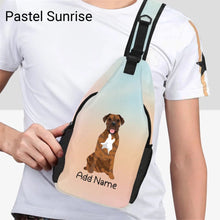 Load image into Gallery viewer, Personalized Mastiff Love Unisex Sling Bag Backpack-Accessories-Bullmastiff, English Mastiff-Unisex Sling Bag Backpack-Pastel Sunrise-One Size-21