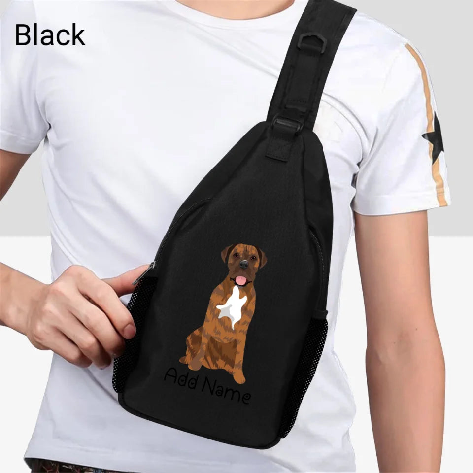 Personalized Mastiff Love Unisex Sling Bag Backpack-Accessories-Bullmastiff, English Mastiff-Unisex Sling Bag Backpack-Black-One Size-2