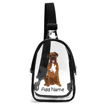 Load image into Gallery viewer, Personalized Mastiff Love Unisex Transparent Sling Bag-Accessories-Bullmastiff, English Mastiff-Unisex Transparent Sling Bag-Transparent-One Size-2