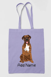 Personalized Mastiff Love Zippered Tote Bag-Accessories-Accessories, Bags, Dog Mom Gifts, English Mastiff, Personalized-Zippered Tote Bag-Pastel Purple-Classic-2