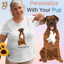 Load image into Gallery viewer, Personalized Mastiff Mom T Shirt for Women-Customizer-Apparel, Dog Mom Gifts, English Mastiff, Personalized, Shirt, T Shirt-Modal T-Shirts-White-Small-1