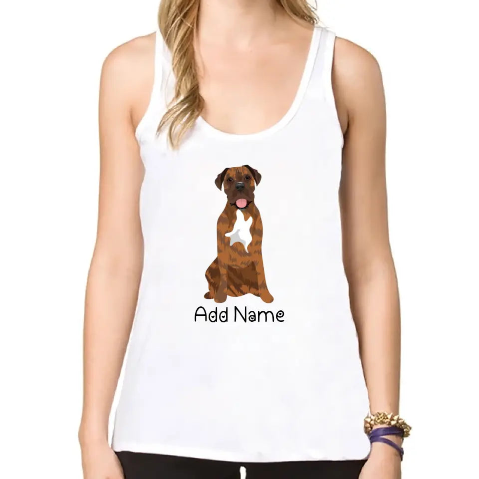 Personalized Mastiff Mom Yoga Tank Top-Shirts & Tops-Apparel, Dog Mom Gifts, English Mastiff, Shirt, T Shirt-Yoga Tank Top-White-XS-2