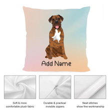 Load image into Gallery viewer, Personalized Mastiff Soft Plush Pillowcase-Home Decor-Dog Dad Gifts, Dog Mom Gifts, English Mastiff, Home Decor, Personalized, Pillows-3