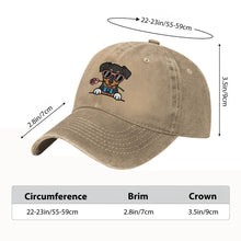 Load image into Gallery viewer, Personalized Miniature Pinscher Baseball Cap - Romeo Miniature Pinscher Design - Match Your Dog's Coat Color-Hats &amp; Caps-Accessories,Baseball Caps,Dog Mom Gifts-7