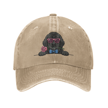 Load image into Gallery viewer, Personalized Newfoundland Baseball Cap - Romeo Newfoundland Design - Match Your Dog's Coat Color-Hats &amp; Caps-Accessories,Baseball Caps,Dog Mom Gifts-Beige-One Size-1