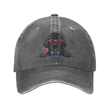Load image into Gallery viewer, Personalized Newfoundland Baseball Cap - Romeo Newfoundland Design - Match Your Dog's Coat Color-Hats &amp; Caps-Accessories,Baseball Caps,Dog Mom Gifts-Gray-One Size-3