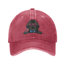 Load image into Gallery viewer, Personalized Newfoundland Baseball Cap - Romeo Newfoundland Design - Match Your Dog's Coat Color-Hats &amp; Caps-Accessories,Baseball Caps,Dog Mom Gifts-Wine Red-One Size-2