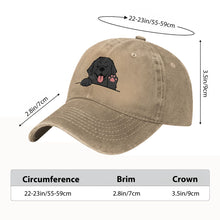 Load image into Gallery viewer, Personalized Newfoundland Baseball Cap - Waving Newfoundland Design - Match Your Dog's Coat Color-Hats &amp; Caps-91