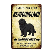 Load image into Gallery viewer, Personalized Newfoundland Sign - Funny Parking Sign - Match Your Dog’s Coat Color-Sign Board-Car Accessories,Newfoundland,Sign Board-Small-7
