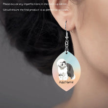 Load image into Gallery viewer, Personalized Old English Sheep Dog Mom Earrings-Dog Themed Jewellery-Old English Sheepdog-Personalized Dog Mom Earrings-Oval-One Size-3