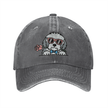 Load image into Gallery viewer, Personalized Old English Sheepdog Baseball Cap - Romeo Old English Sheepdog Design - Match Your Dog's Coat Color-Hats &amp; Caps-Accessories,Baseball Caps,Dog Mom Gifts-Gray-One Size-2