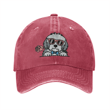 Load image into Gallery viewer, Personalized Old English Sheepdog Baseball Cap - Romeo Old English Sheepdog Design - Match Your Dog's Coat Color-Hats &amp; Caps-Accessories,Baseball Caps,Dog Mom Gifts-Wine Red-One Size-4
