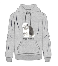 Load image into Gallery viewer, Personalized Old English Sheepdog Men&#39;s Warm Hoodie Sweatshirt-Apparel-Apparel, Dog Dad Gifts, Hoodie, Old English Sheepdog, Personalized, Sweatshirt-Men&#39;s Warm Hoodie Sweatshirt-Gray-S-10