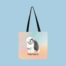 Load image into Gallery viewer, Personalized Old English Sheepdog Small Tote Bag-Accessories-Accessories, Bags, Dog Mom Gifts, Old English Sheepdog, Personalized-Small Tote Bag-Your Design-One Size-2