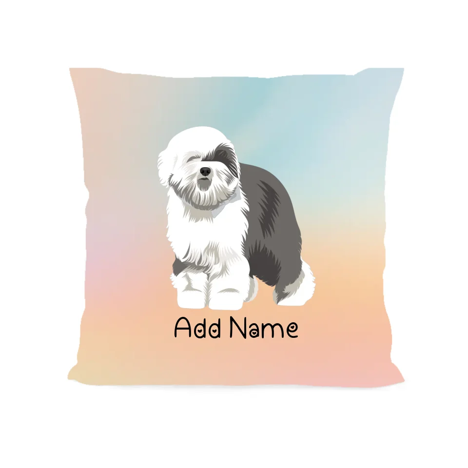 Personalized Old English Sheepdog Soft Plush Pillowcase-Home Decor-Dog Dad Gifts, Dog Mom Gifts, Home Decor, Old English Sheepdog, Personalized, Pillows-Soft Plush Pillowcase-As Selected-12