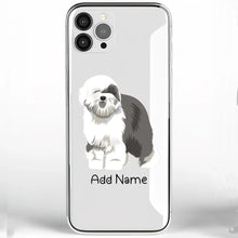 Load image into Gallery viewer, Personalized Old English Sheepdog Soft Shell Phone Cover-Cell Phone Accessories-Accessories, Dog Mom Gifts, Old English Sheepdog, Personalized, Phone Case-Phone Cover-Transparent TPU-One Size-2