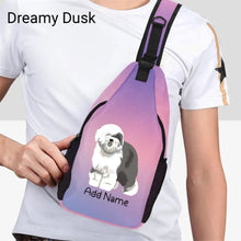 Load image into Gallery viewer, Personalized Old English Sheepdog Unisex Sling Bag Backpack-Accessories-Old English Sheepdog-Unisex Sling Bag Backpack-Dreamy Dusk-One Size-16