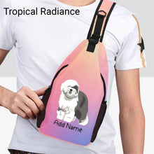 Load image into Gallery viewer, Personalized Old English Sheepdog Unisex Sling Bag Backpack-Accessories-Old English Sheepdog-Unisex Sling Bag Backpack-Tropical Radiance-One Size-18