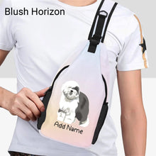 Load image into Gallery viewer, Personalized Old English Sheepdog Unisex Sling Bag Backpack-Accessories-Old English Sheepdog-Unisex Sling Bag Backpack-Blush Horizon-One Size-20