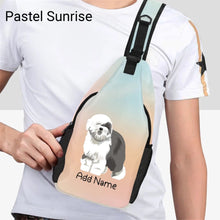 Load image into Gallery viewer, Personalized Old English Sheepdog Unisex Sling Bag Backpack-Accessories-Old English Sheepdog-Unisex Sling Bag Backpack-Pastel Sunrise-One Size-21