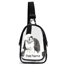 Load image into Gallery viewer, Personalized Old English Sheepdog Unisex Transparent Sling Bag-Accessories-Old English Sheepdog-Unisex Transparent Sling Bag-Transparent-One Size-2