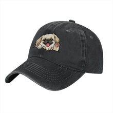 Load image into Gallery viewer, Personalized Pekingese Baseball Cap - Waving Pekingese Design - Match Your Dog's Coat Color-Hats &amp; Caps-Accessories,Baseball Caps,Dog Dad Gifts,Dog Mom Gifts,Pekingese-9