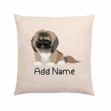 Load image into Gallery viewer, Personalized Pekingese Linen Pillowcase-Linen Pillow Case-Cotton-Linen-16"x16"