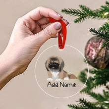 Load image into Gallery viewer, Personalized Pekingese Love Christmas Tree Ornaments-Christmas Ornament-Christmas, Pekingese, Personalized-Christmas Tree Ornaments-Transparent-3.5&quot; or 8.9 cm-2