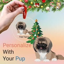 Load image into Gallery viewer, pekingese christmas-tree-ornament-single