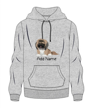 Load image into Gallery viewer, Personalized Pekingese Love Men&#39;s Warm Hoodie Sweatshirt-Apparel-Apparel, Dog Dad Gifts, Hoodie, Pekingese, Personalized, Sweatshirt-Men&#39;s Warm Hoodie Sweatshirt-Gray-S-10