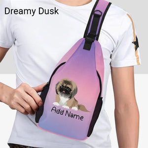 Personalized Pekingese Love Unisex Sling Bag Backpack-Accessories-Pekingese-Unisex Sling Bag Backpack-Dreamy Dusk-One Size-16