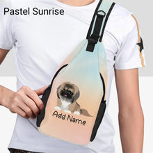 Load image into Gallery viewer, Personalized Pekingese Love Unisex Sling Bag Backpack-Accessories-Pekingese-Unisex Sling Bag Backpack-Pastel Sunrise-One Size-21