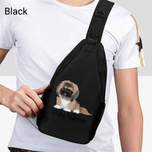 Load image into Gallery viewer, Personalized Pekingese Love Unisex Sling Bag Backpack-Accessories-Pekingese-Unisex Sling Bag Backpack-Black-One Size-2