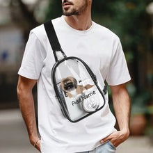 Load image into Gallery viewer, Personalized Pekingese Love Unisex Transparent Sling Bag-Accessories-Pekingese-Unisex Transparent Sling Bag-Transparent-One Size-4