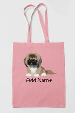 Load image into Gallery viewer, Personalized Pekingese Love Zippered Tote Bag-Accessories-Accessories, Bags, Dog Mom Gifts, Pekingese, Personalized-11