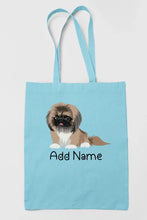 Load image into Gallery viewer, Personalized Pekingese Love Zippered Tote Bag-Accessories-Accessories, Bags, Dog Mom Gifts, Pekingese, Personalized-13